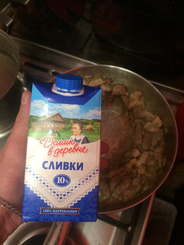 Готовим дома. Свинина с грибами в сливочном соусе!!! Готовимдома, Еда, Свинина, Ужин, Сытности, Кулинария, Длиннопост, Рецепт