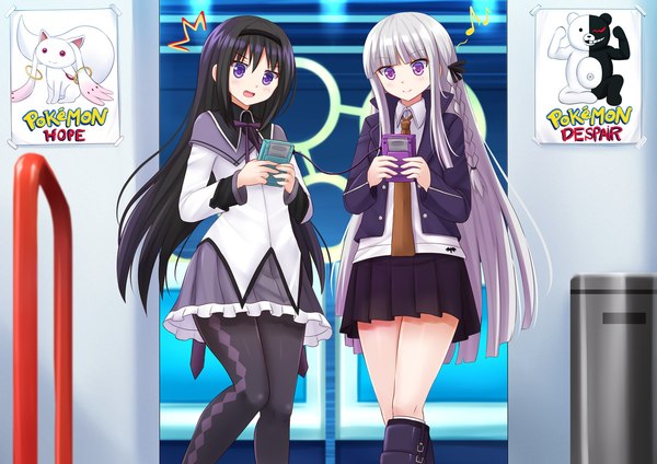 Akemi Homura x Kirigiri Kyouko (MSMM x Danganronpa) By kazenokaze