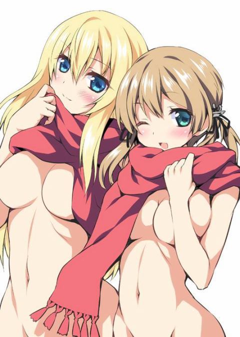 Prinz Eugen and Bismarck - NSFW, Anime, Kantai collection, Prinz Eugen, Bismarck, Anime art