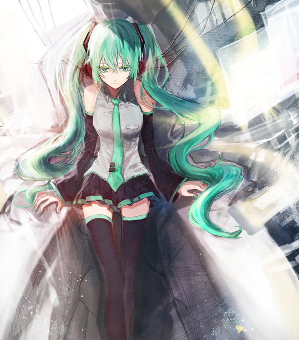 Hatsune Miku , Hatsune Miku, Vocaloid, Anime Art