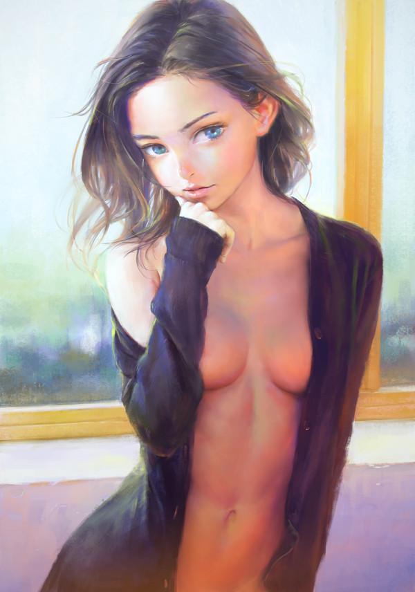 Girl - NSFW, Art, Beautiful girl, Nababa