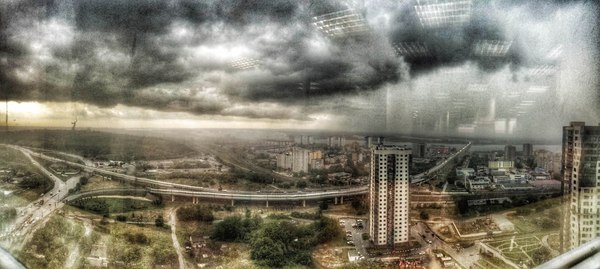 Красивый вид на город