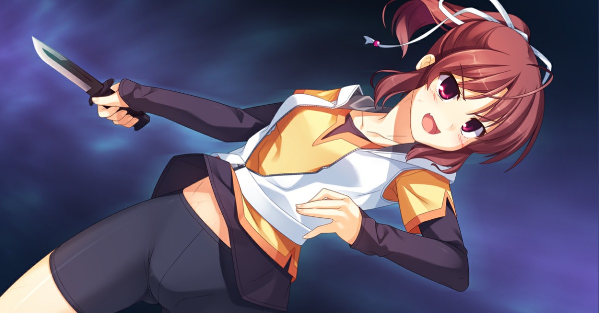 Anime girl pants fall down