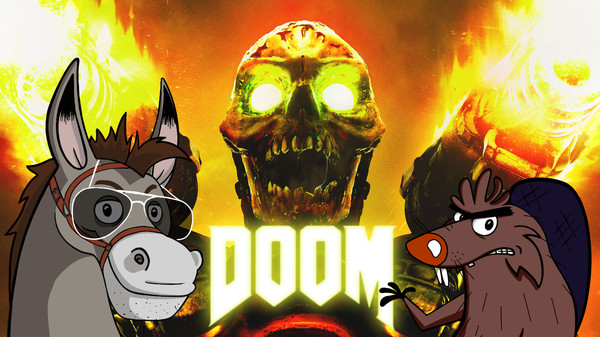 DOOM - Действительно демоническая игра - NSFW, Моё, Бобросел, Осел, Бобры, Обзор, Doom, Игры