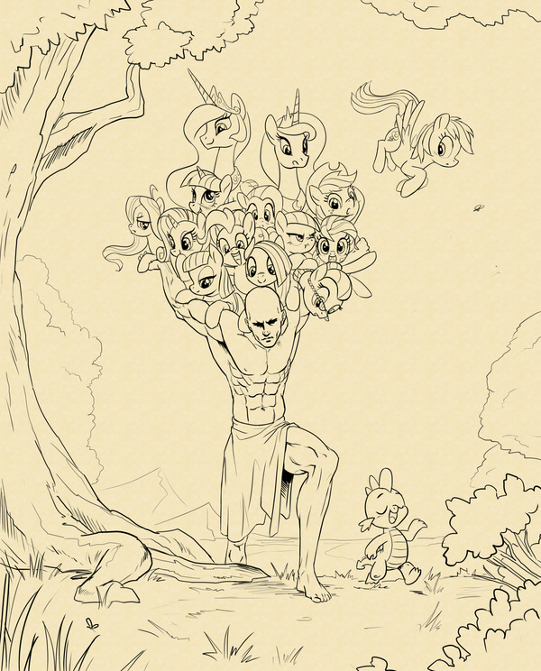 "I can hold ALL of these ponies!"