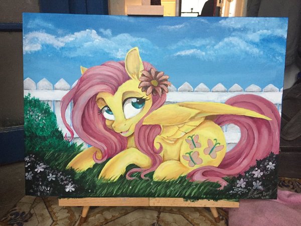 Fluttershy Canvas Painting My Little Pony, Fluttershy, , , Dvixie