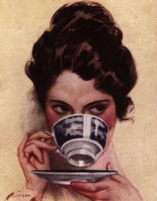 Держим чашку правильно :)