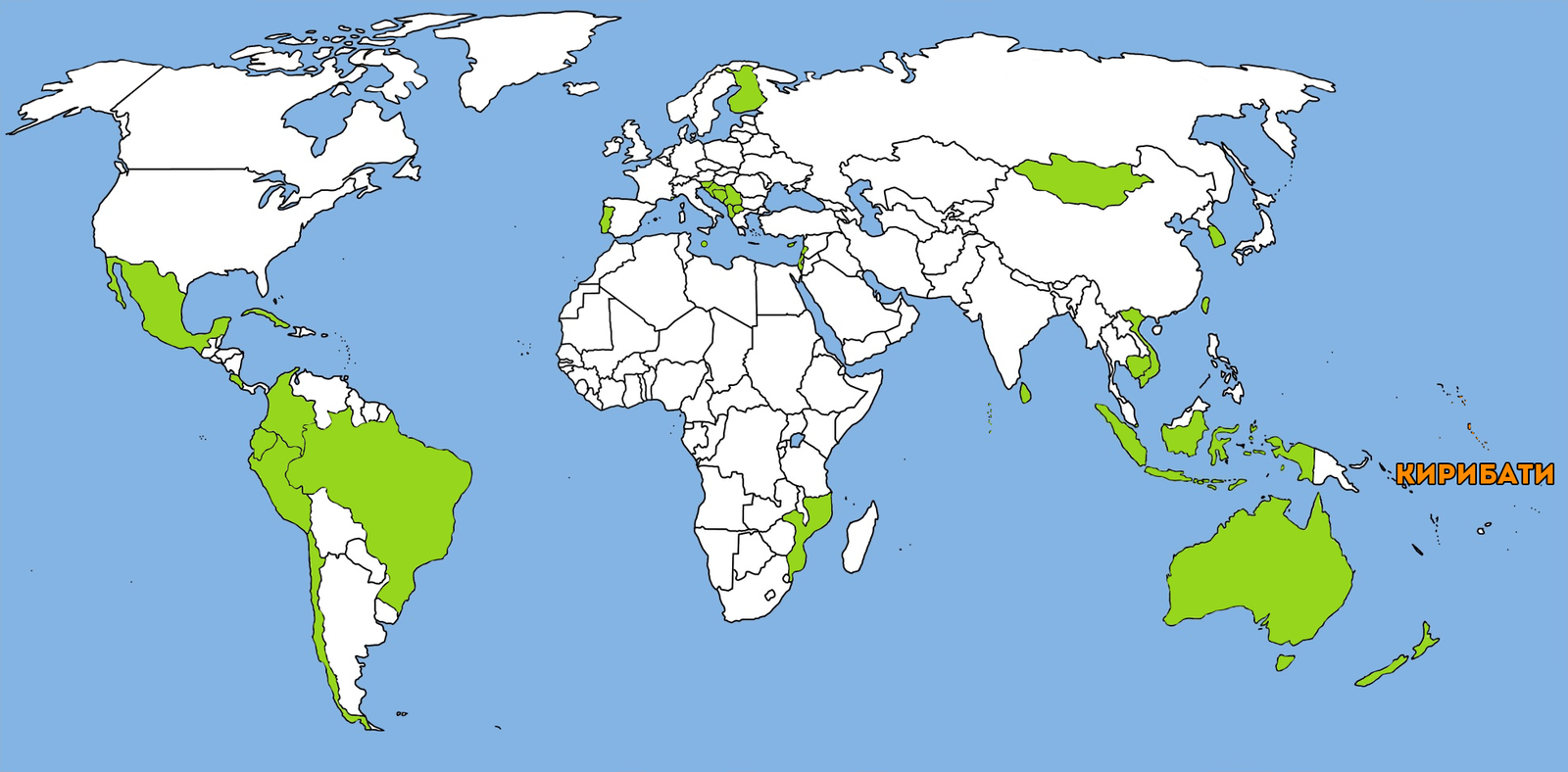 Португалия на политической карте мира
