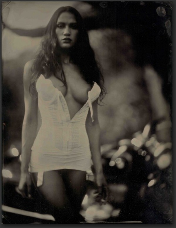 Original tintype photography by Ed Ross - NSFW, Erotic, Retro, Girls, Hat, America, The photo, , , Longpost