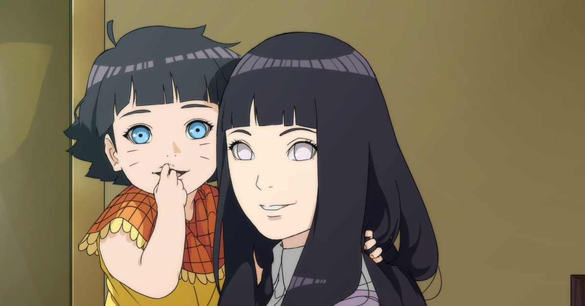 Мать и дочь., Аниме, Anime Art, Наруто, Hinata Hyuga, Himawari Uzumaki.