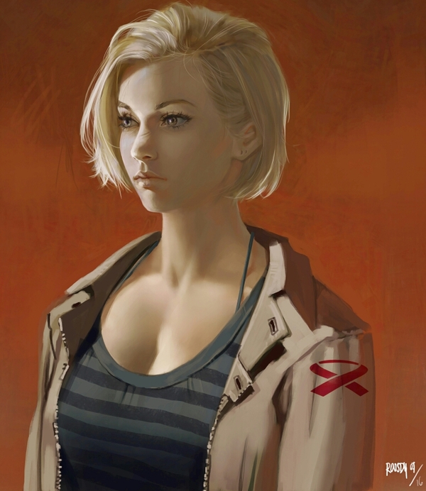 Android 18 Anime Art, , Dragon Ball z