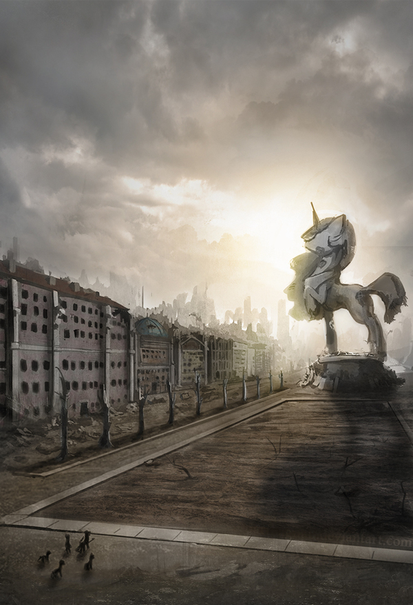 Dead city (..   #38) My Little Pony, Photoshop, , , , Fallout: Equestria, -
