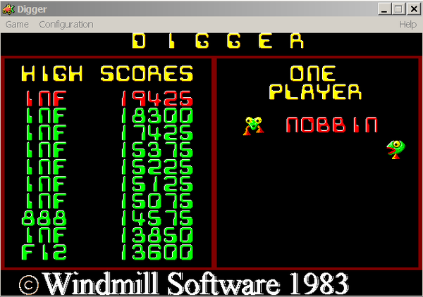 Digger - собираем кристаллы с 1983 года Ретро-игры, Digger, Windows, DOS, Cga, VGA, Digger Remastered