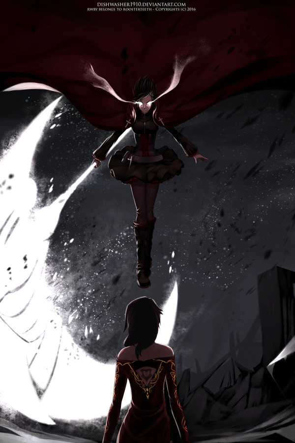   , RWBY, , Ruby Rose, Cinder Fall, Dishwasher1910