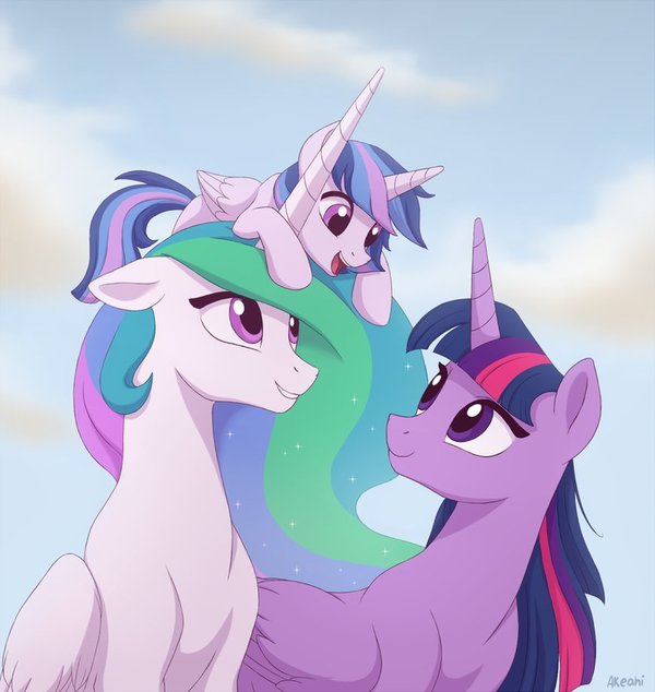  My Little Pony, Princess Celestia, Twilight sparkle, Original Character, , Magical Lesbian spawn