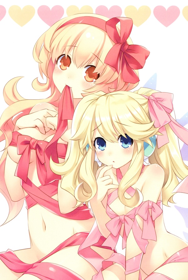 Compa & Histoire - NSFW, Anime, Anime art, Hyperdimension neptunia, Compa, Histoire, Tsunako, 