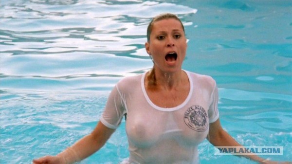 Shot from the film Police Academy 4: Citizens on Watch - NSFW, Boobs, Police Academy, Frame, Beautiful girl