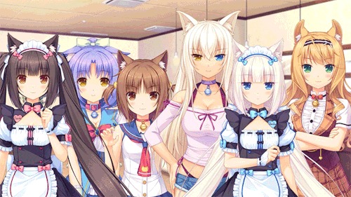    ^^ , Nekopara, Chocola, Vanilla, Azuki, , , , Coconut (Nekopara), Vanilla and Chocola, Cinnamon, Maple, Minazuki Shigure