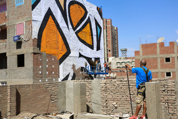 Street Art по-крупному! стрит-арт, граффити, Египет, длиннопост, Картинки