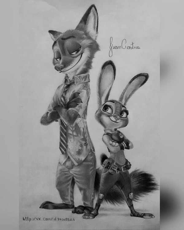    Jeandrawings, , Nick Wilde, Judy Hopps