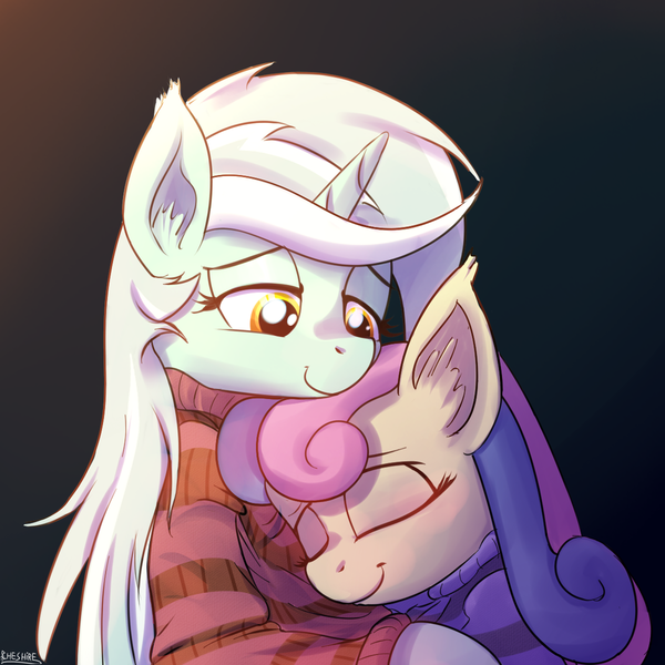 Lyra, and Bon Bon, and hugs... My Little Pony, Bon Bon, Lyra Heartstrings