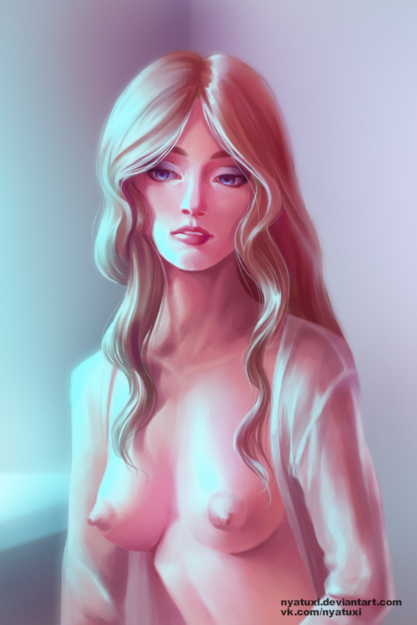 Maria - NSFW, My, Drawing, Art, Digital drawing, Girls, Stud