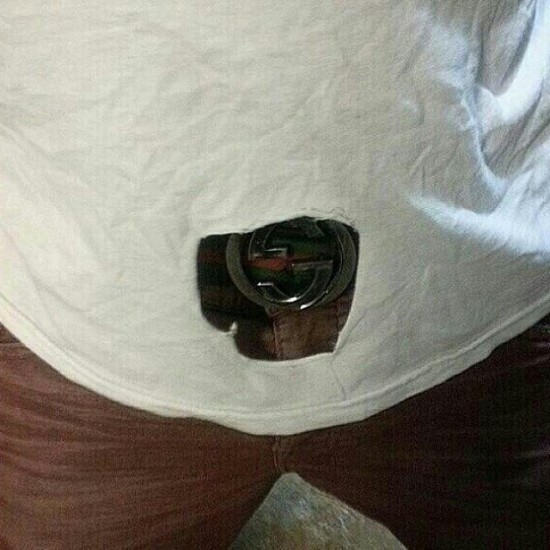 Когда купил пряжку Гуччи и решил понтануться