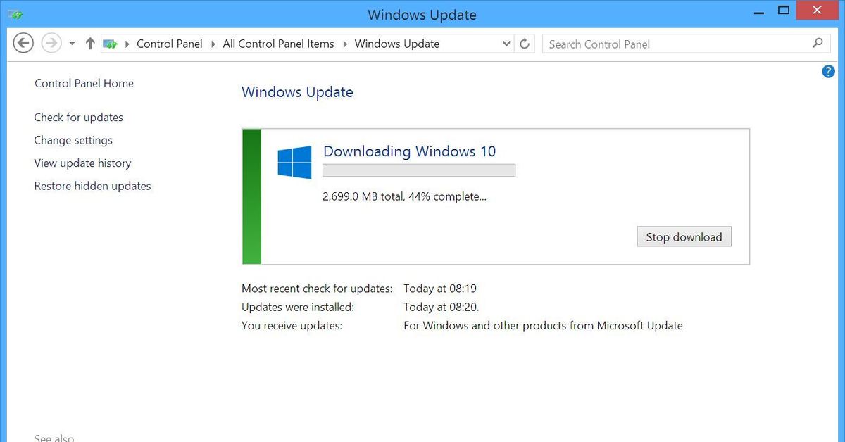 Update Checker win 10. Items Windows. Update Panel. Upgrade available.