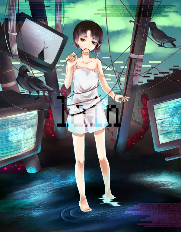 Iwakura Lain Anime Art, , Serial Experiments Lain