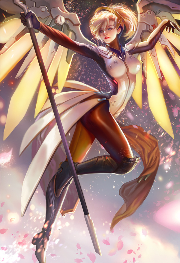 Mercy , , Overwatch, Mercy, Fan Yang