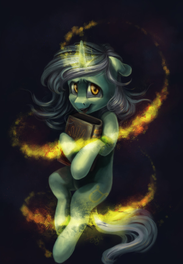 Lyra and book... My Little Pony, Lyra Heartstrings, Amishy