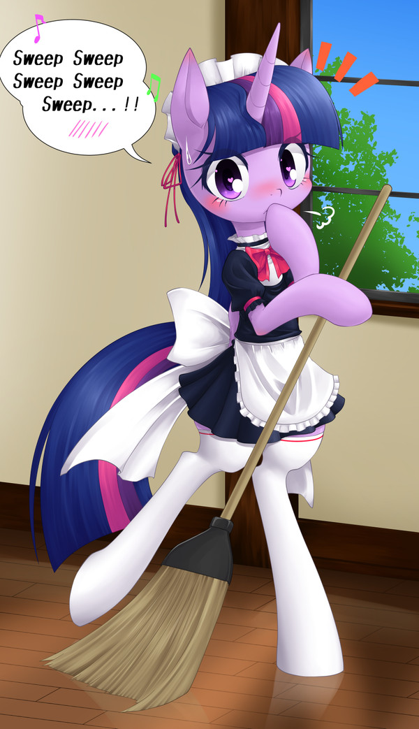Twilight Sparkle  .. My Little Pony, Twilight Sparkle, Sweep, , Maid