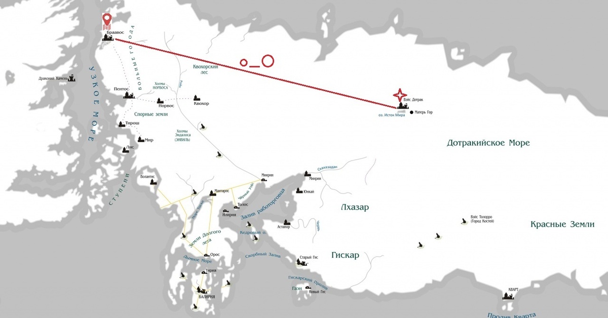 Карта эссоса игра престолов