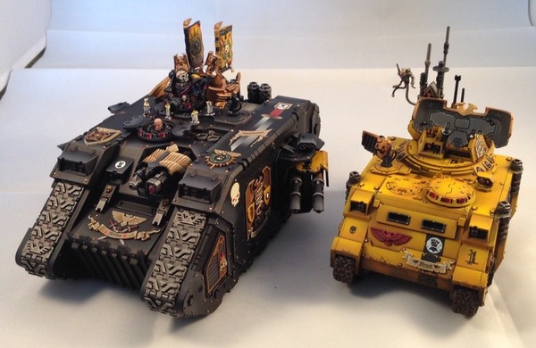     Warhammer 40k, Land Raider, Imperial fists, , Warhammer miniatures, 