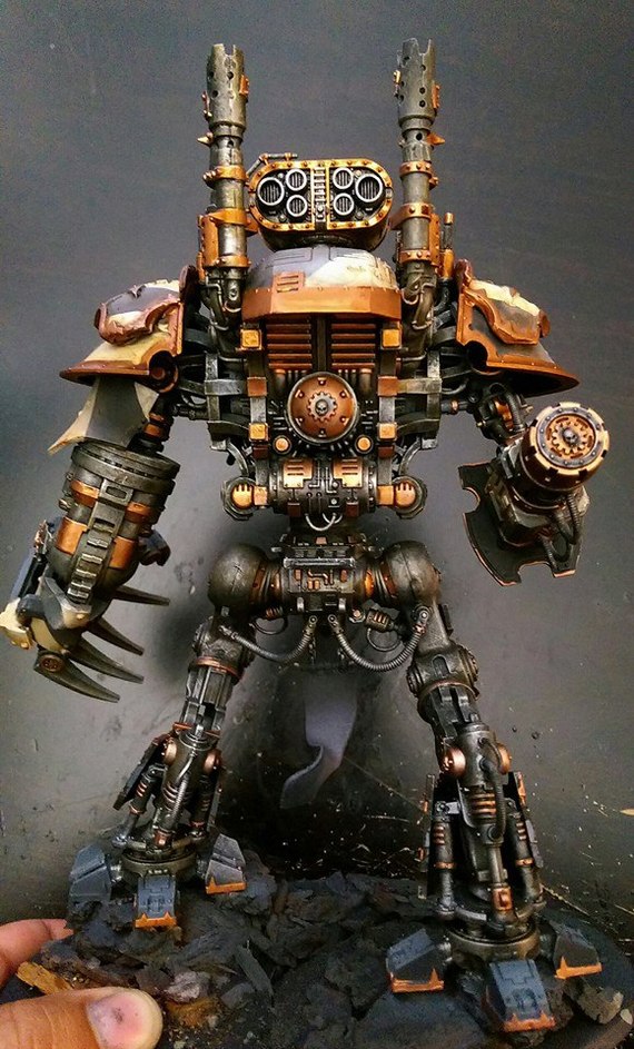 Knight of the Iron Warriors - Warhammer 40k, Warhammer chaos, Warhammer miniatures, Iron warriors, Longpost