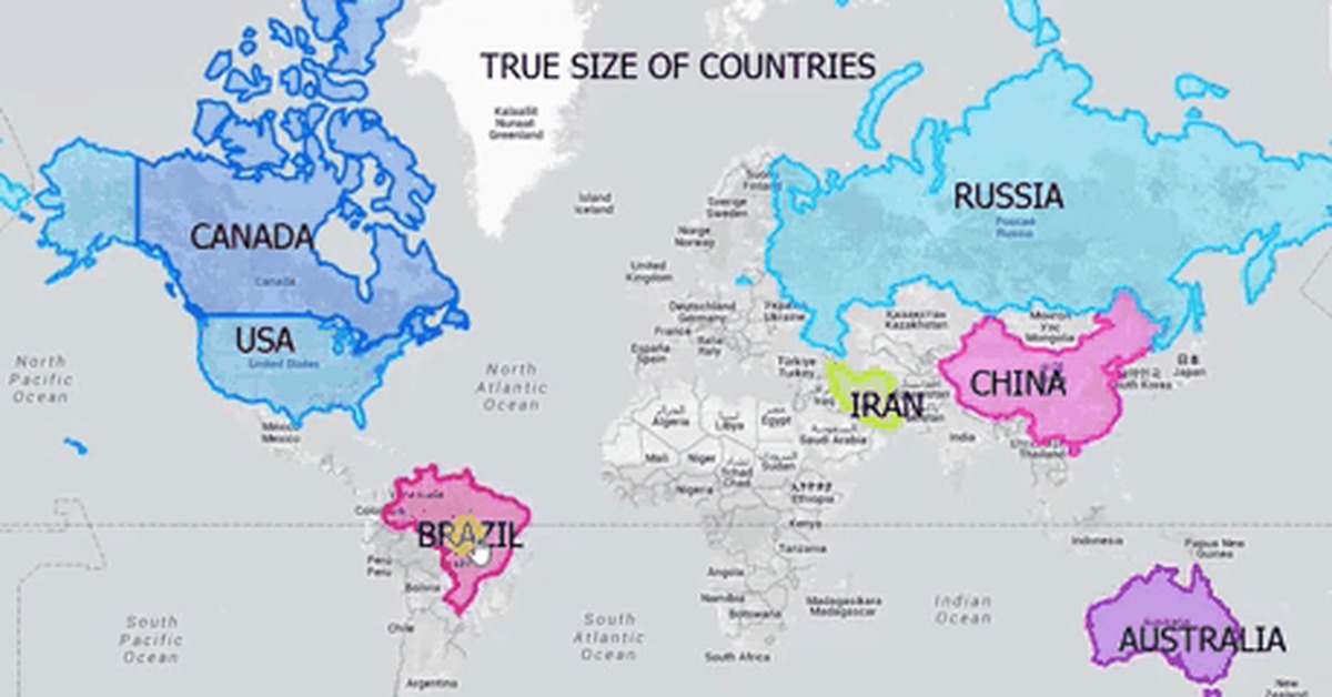 Как сравнить реальные размеры разных стран и удивиться — Платформа — 