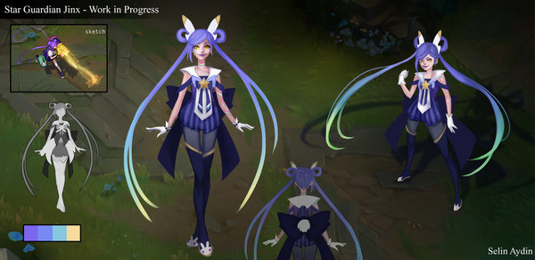 Concept Art Star Guardian Jinx Jinx, LOL, League of Legends, , -, 