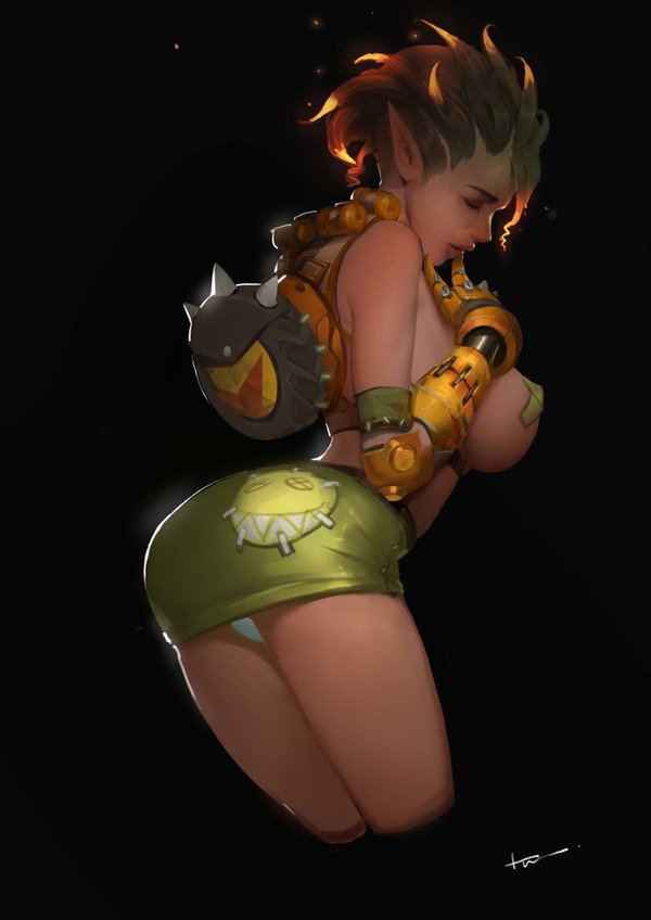 Junkrat - NSFW, Junkrat, Overwatch, Overwatch art, Rule 63