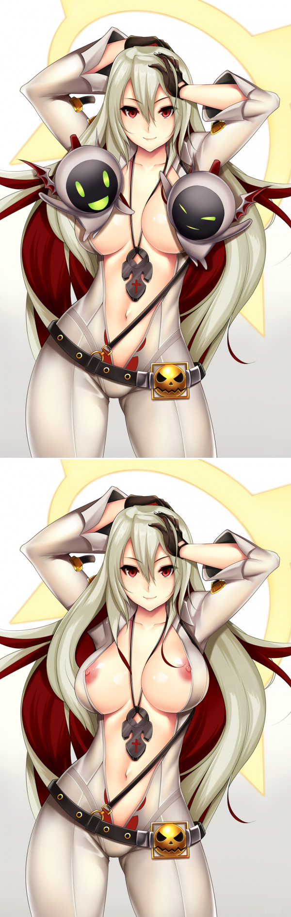 Anime art - NSFW, Anime Art, Аниме, Не аниме, Guilty Gear, Jack-o, Сиськи, Длиннопост