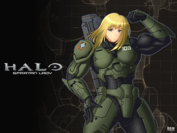 Spartan Lady Rentb, ,  , -, Halo, , Anime Art, 