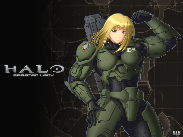 Spartan Lady Rentb, ,  , -, Halo, , Anime Art, 