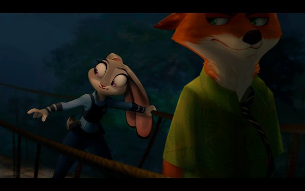 На висячем мосту