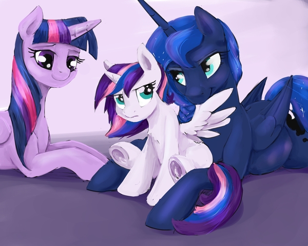  -   My Little Pony, Magical Lesbian spawn, Princess Luna, Twilight sparkle, , MLP Lesbian, Silfoe