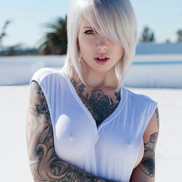 Sara X Mills - NSFW, Sara X mills, Erotic, Girls, Tattoo, Longpost