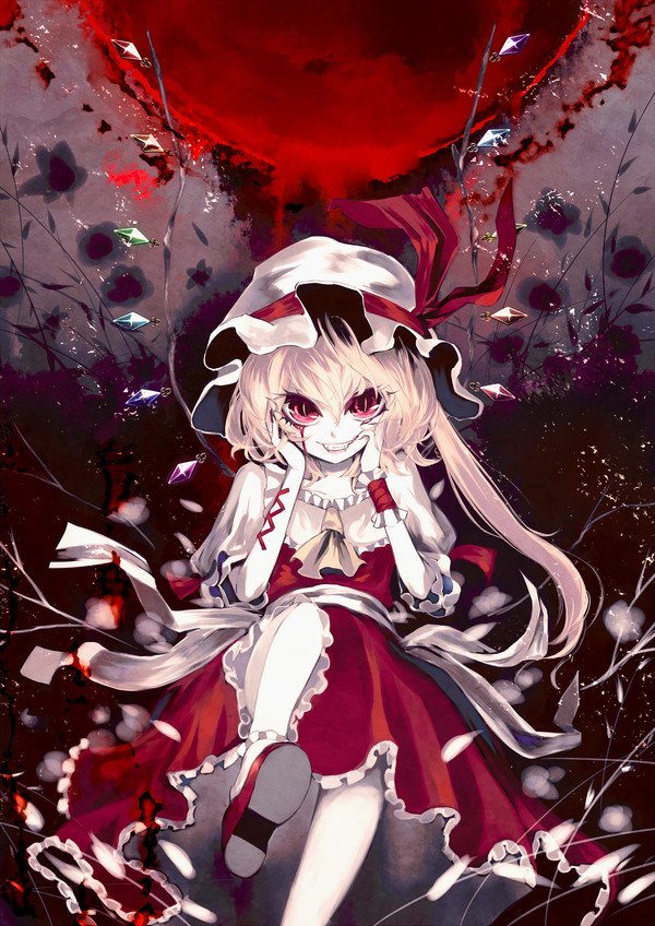 Flandre scarlet - Anime art, Anime, Touhou, Flandre scarlet