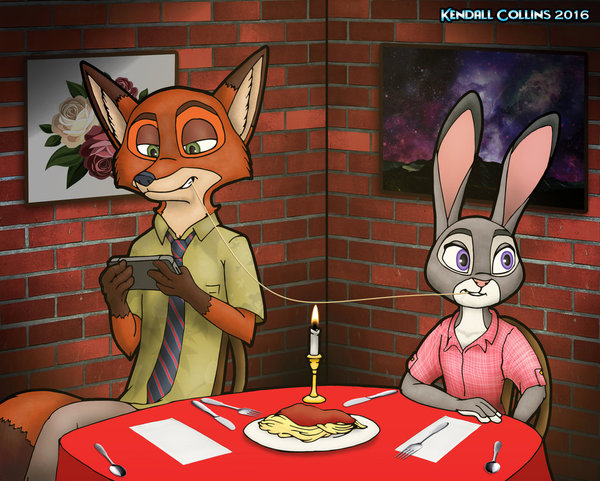 Романтический ужин. (Кроссовер к "СамиДолжныЗнатьКакойКартине")