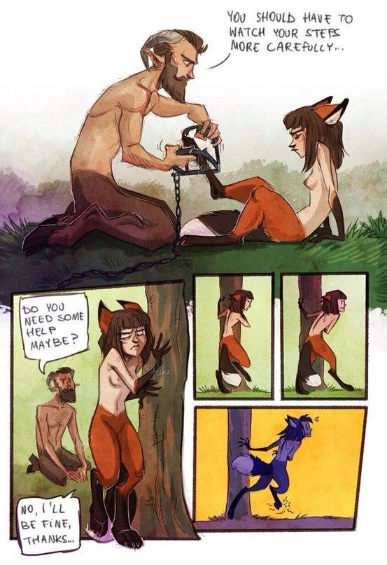 Chanterelle - NSFW, Fox, Fox, Deviantart, Comics, Longpost