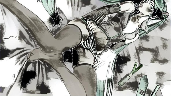 Аниме арт - NSFW, Моё, Аниме, Anime Art, Hatsune Miku, Vocaloid