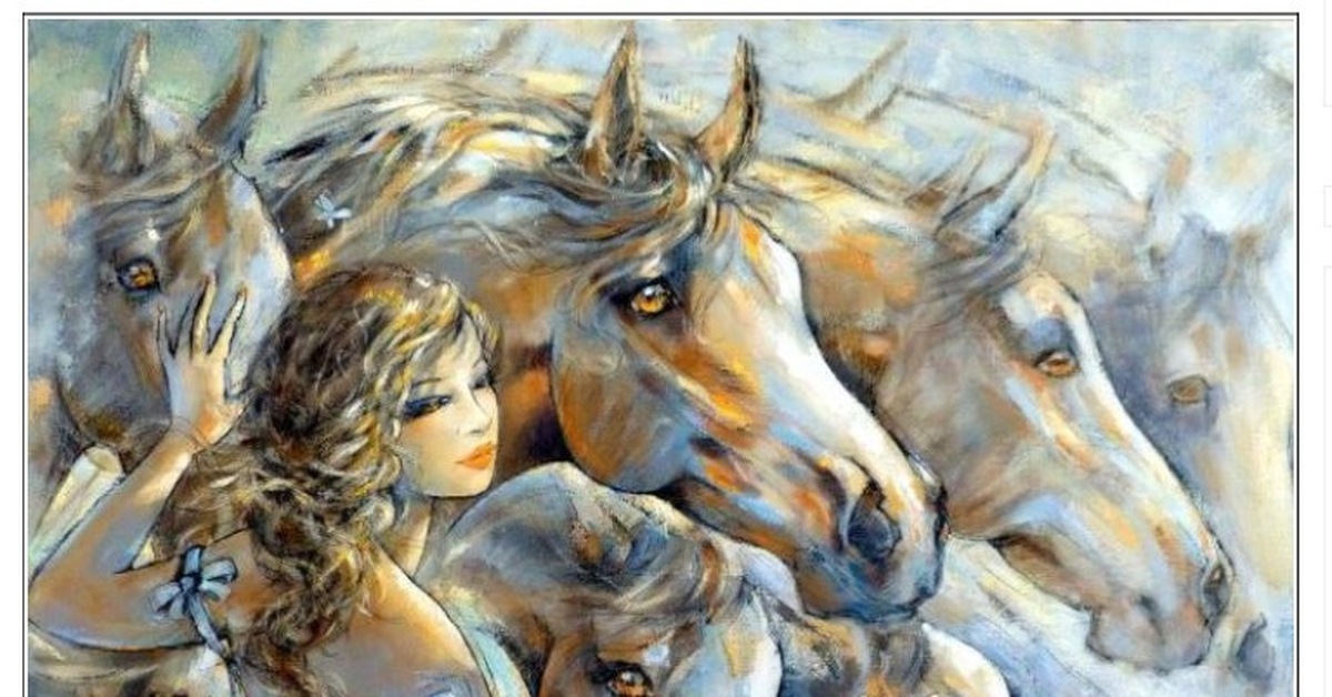 Передний картины. Картина девушка на лошади. Девушка с лошадью живопись. Девочка и лошадь живопись. Девушки и лошади в живописи художников.