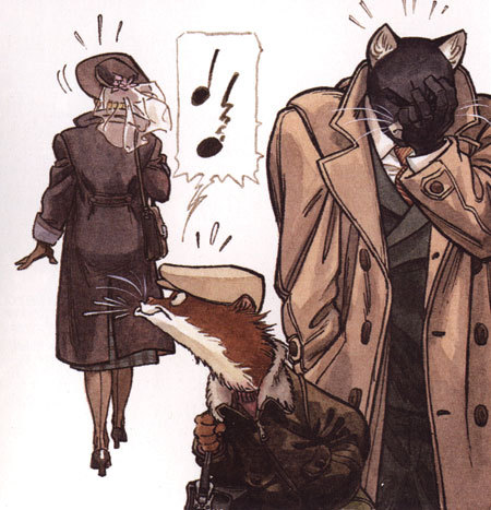 Blacksad: Zootopia for Adults - NSFW, My, Interesting, Graphic novels, , Comics, alternative reality, GIF, Longpost